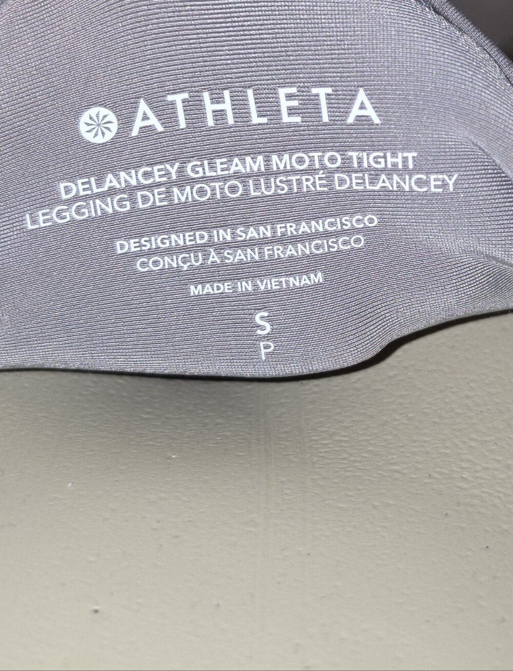Athleta Delancey Gleam Moto Tight Leggings Women's Size Small - Picture 10 of 10